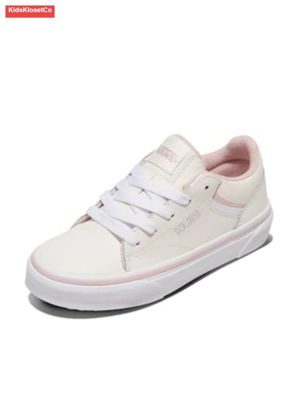 Vans Girls Seldan Retro Tennis Sneakers Leather Lace-Up